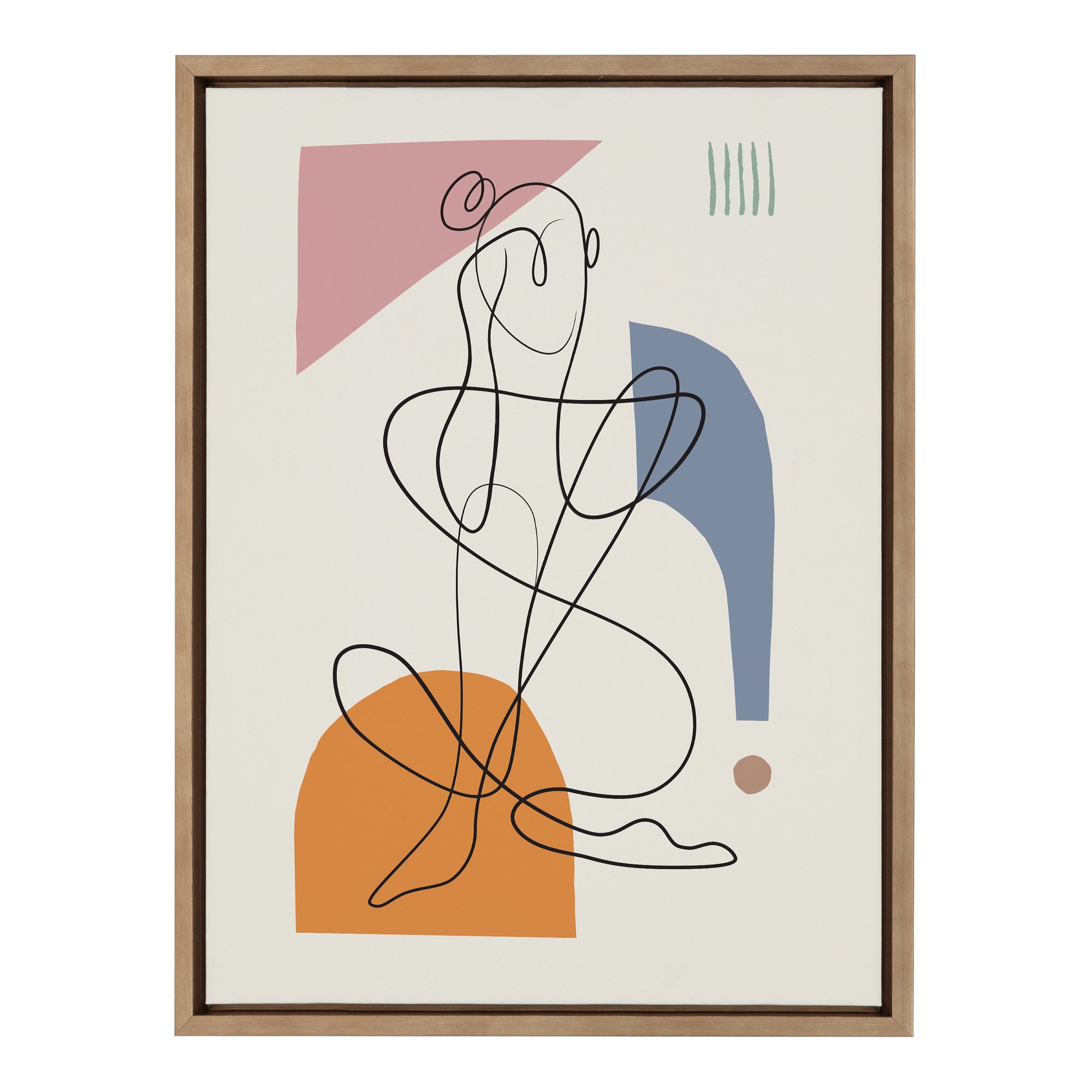 Sylvie Thinking of You Framed Canvas by kateandlaurel - main product image for Resin Society