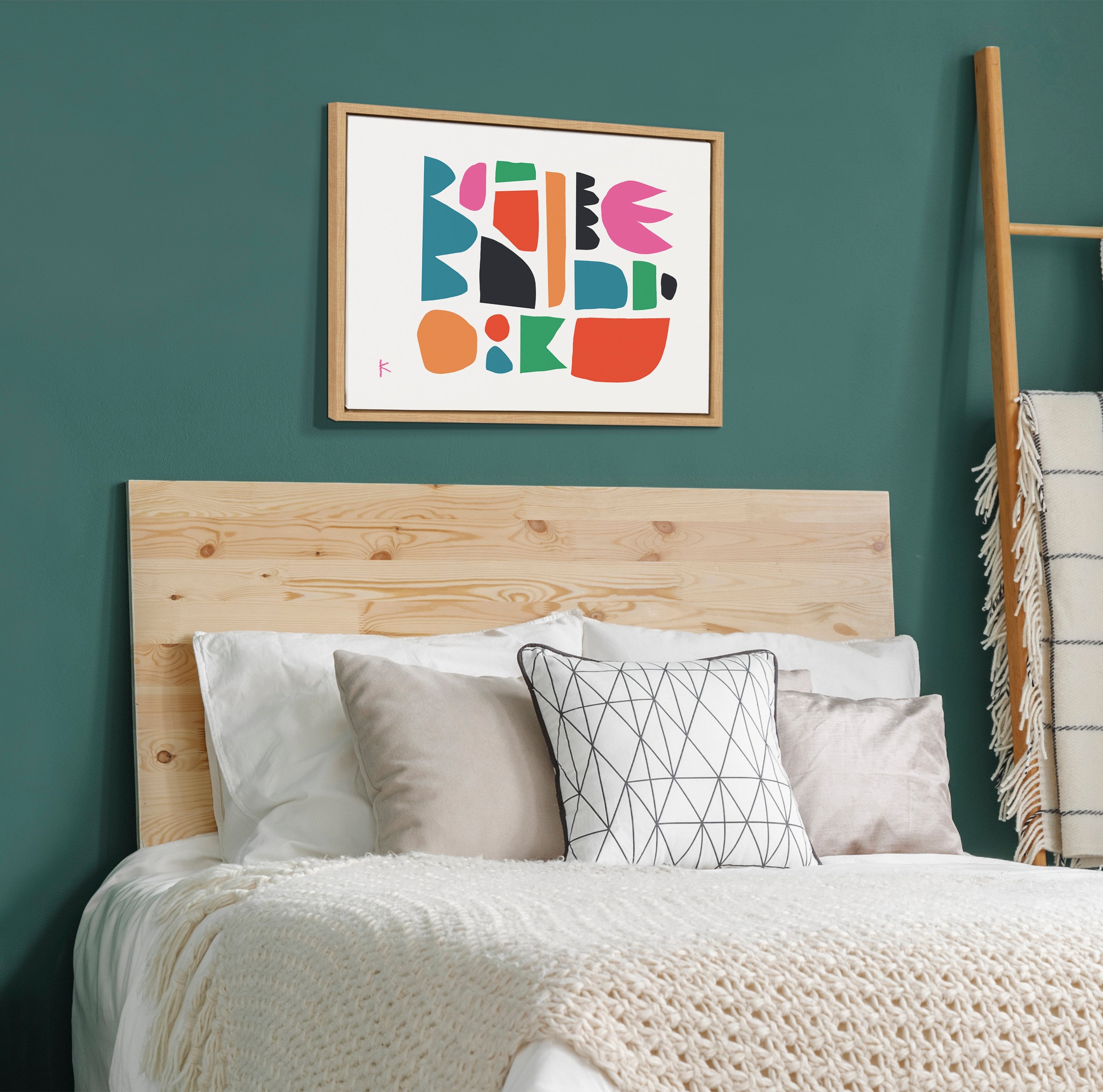 Sylvie Spring Framed Canvas by kateandlaurel - product image 5 for Resin Society