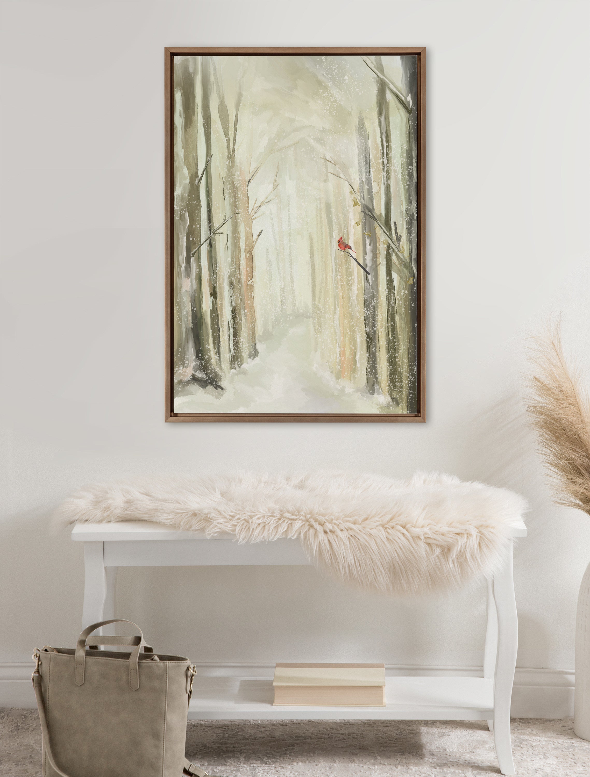 Sylvie Winter Landscape 2 Framed Canvas by Annie Quigley