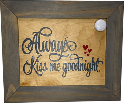 Always Kiss Me Goodnight Hidden Gun Cabinet Wall Decor Concealed by Bellewood Designs - product image 10 for Resin Society