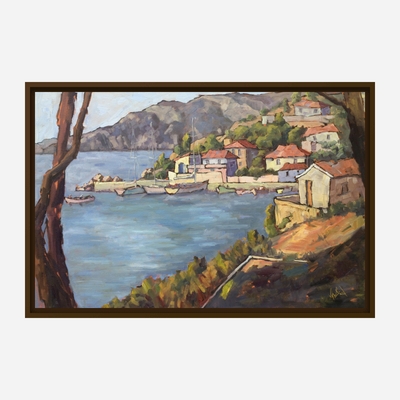 Amalfi Coast Artist Enhanced Canvas Print by John Beard Collection - product image 7 for Resin Society