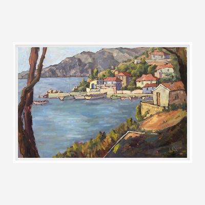 Amalfi Coast Artist Enhanced Canvas Print by John Beard Collection - product image 6 for Resin Society