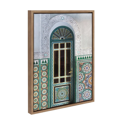 Sylvie Morocco Essaouira Door Framed Canvas by kateandlaurel - product image 2 for Resin Society