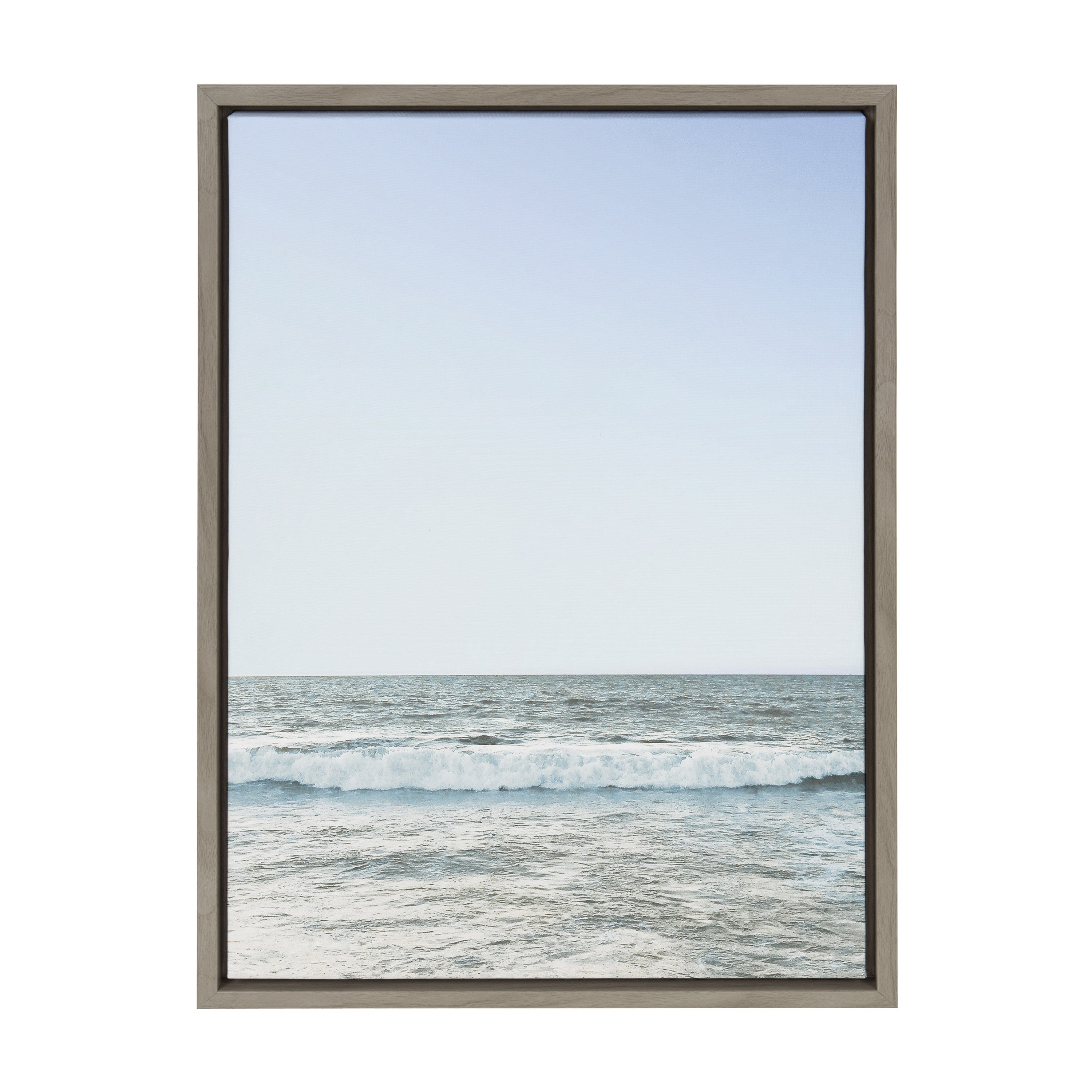 Sylvie Pale Blue Sea Framed Canvas by The Creative Bunch Studio by kateandlaurel - product image 9 for Resin Society
