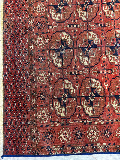 Antique 1880’s Tribal Turkoman Tekke Wedding Rug 3’4” x 4’1” by Rugistan - product image 4 for Resin Society