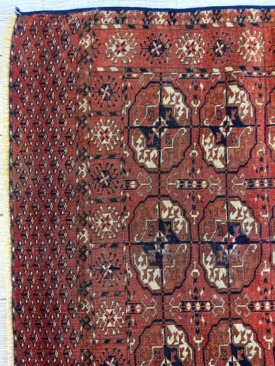 Antique 1880’s Tribal Turkoman Tekke Wedding Rug 3’4” x 4’1” by Rugistan - product image 5 for Resin Society