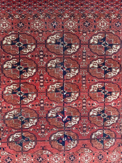 Antique 1880’s Tribal Turkoman Tekke Wedding Rug 3’4” x 4’1” by Rugistan - product image 7 for Resin Society