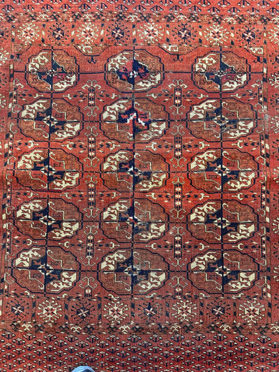 Antique 1880’s Tribal Turkoman Tekke Wedding Rug 3’4” x 4’1” by Rugistan - product image 8 for Resin Society