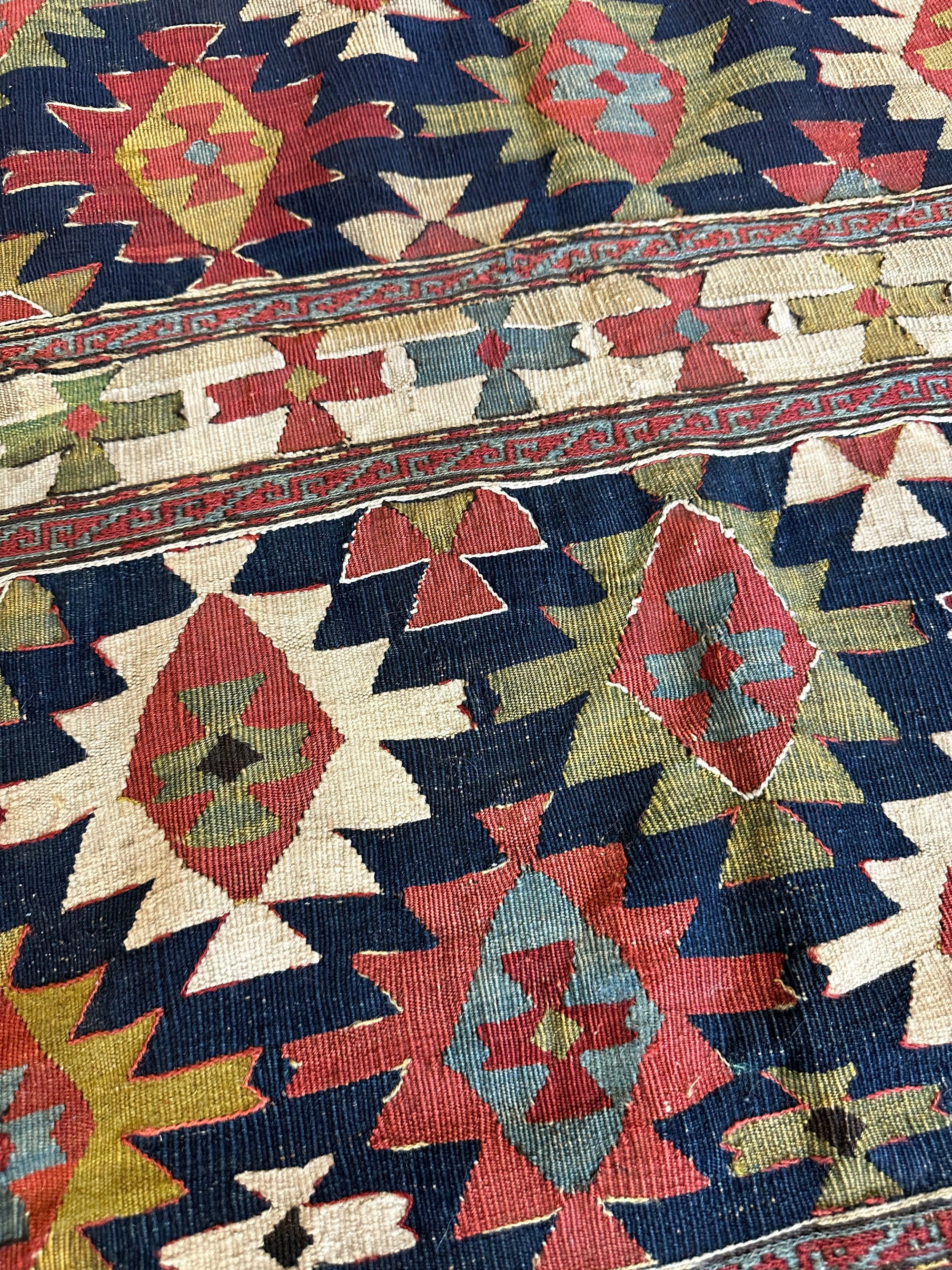 Antique 19th Century Caucasian Shahsavan Rug Rug 3’ x 4’ by Rugistan - product image 2 for Resin Society