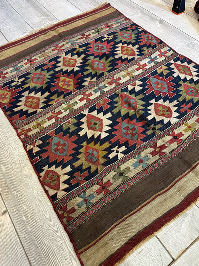 Antique 19th Century Caucasian Shahsavan Rug Rug 3’ x 4’ by Rugistan - product image 3 for Resin Society