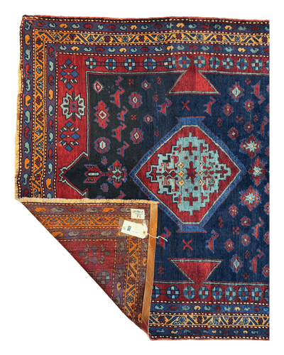 Antique 19th Century Handwoven Kazak Tribal Rug 5’ x 8’ by Rugistan - product image 11 for Resin Society