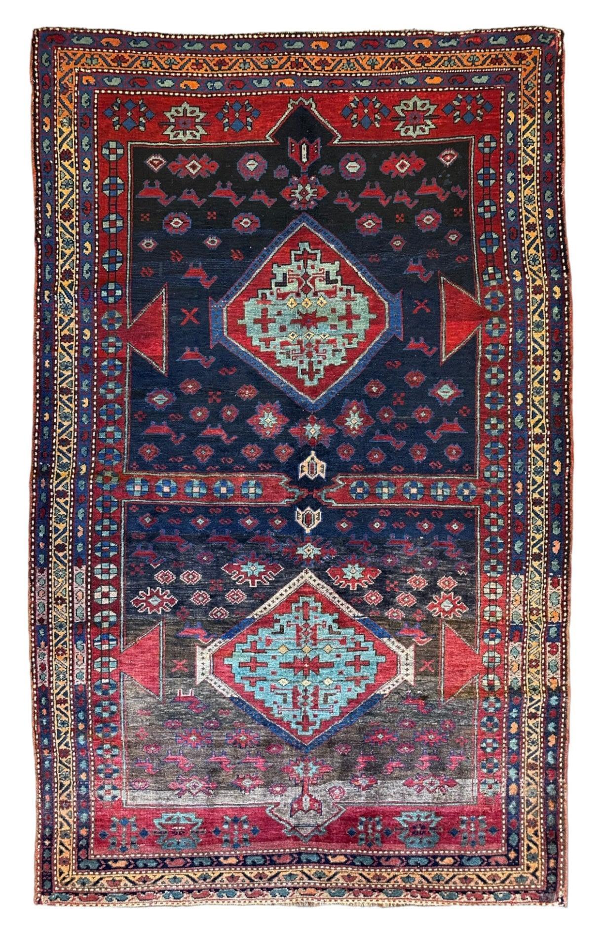 Antique 19th Century Handwoven Kazak Tribal Rug 5’ x 8’ by Rugistan - product image 3 for Resin Society