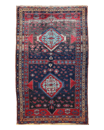 Antique 19th Century Handwoven Kazak Tribal Rug 5’ x 8’ by Rugistan - product image 4 for Resin Society