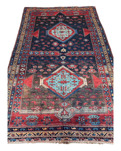 Antique 19th Century Handwoven Kazak Tribal Rug 5’ x 8’ by Rugistan - product image 5 for Resin Society