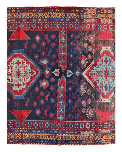 Antique 19th Century Handwoven Kazak Tribal Rug 5’ x 8’ by Rugistan - product image 9 for Resin Society