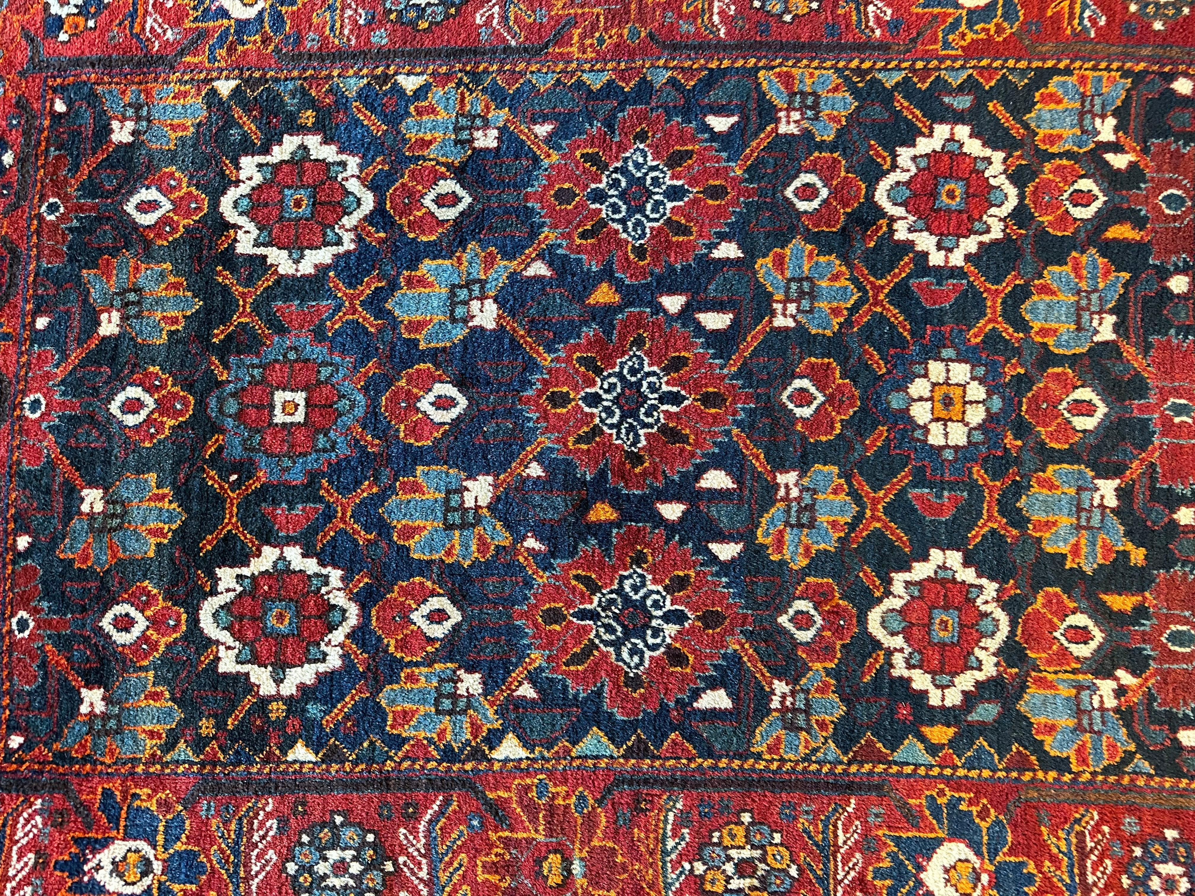 Antique Attractive Persian Khamseh Rug Early 20th Century 46” x 66” by Rugistan - product image 2 for Resin Society