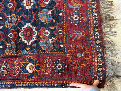 Antique Attractive Persian Khamseh Rug Early 20th Century 46” x 66” by Rugistan - product image 5 for Resin Society
