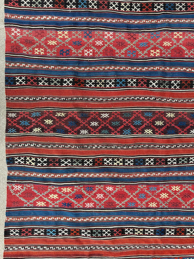 Antique Caucasian Shahsavan Soumak Rug 4’9” x 7’4” by Rugistan - product image 8 for Resin Society