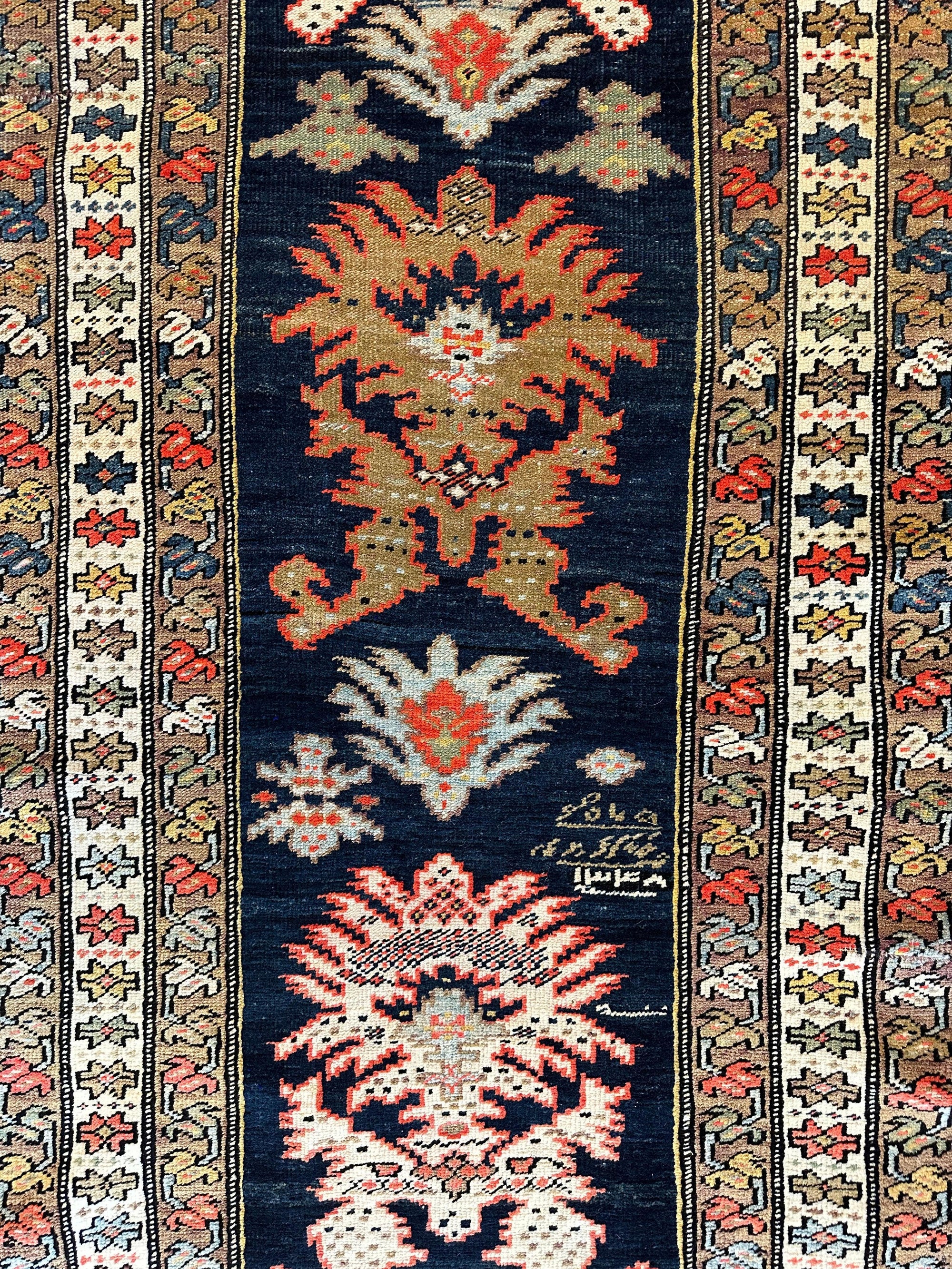 Antique Caucasian Karabakh Signed & Dated Wool on Wool Runner Rug 3 X 7 by Rugistan - product image 2 for Resin Society