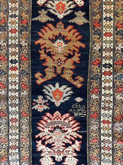Antique Caucasian Karabakh Signed & Dated Wool on Wool Runner Rug 3 X 7 by Rugistan - product image 2 for Resin Society