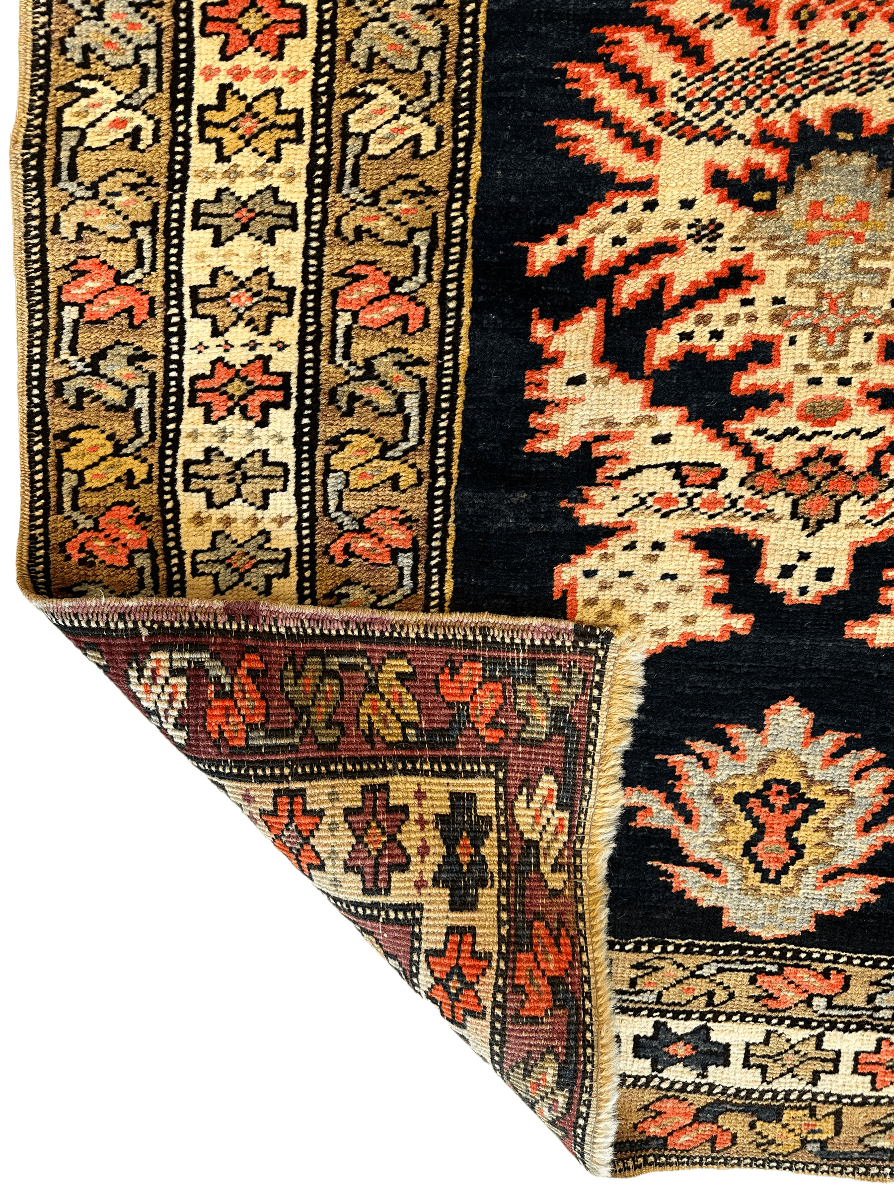 Antique Caucasian Karabakh Signed & Dated Wool on Wool Runner Rug 3 X 7 by Rugistan - product image 5 for Resin Society