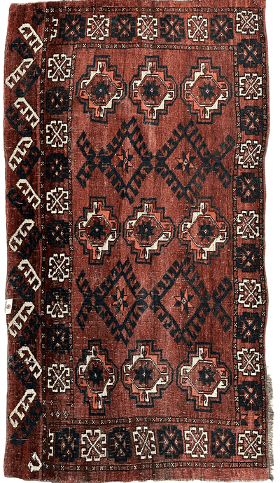 Antique Kizil Ayak Turkoman Chuval, Juval Rug 60"×34” by Rugistan - product image 4 for Resin Society