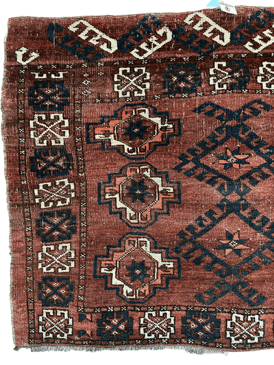 Antique Kizil Ayak Turkoman Chuval, Juval Rug 60"×34” by Rugistan - product image 6 for Resin Society