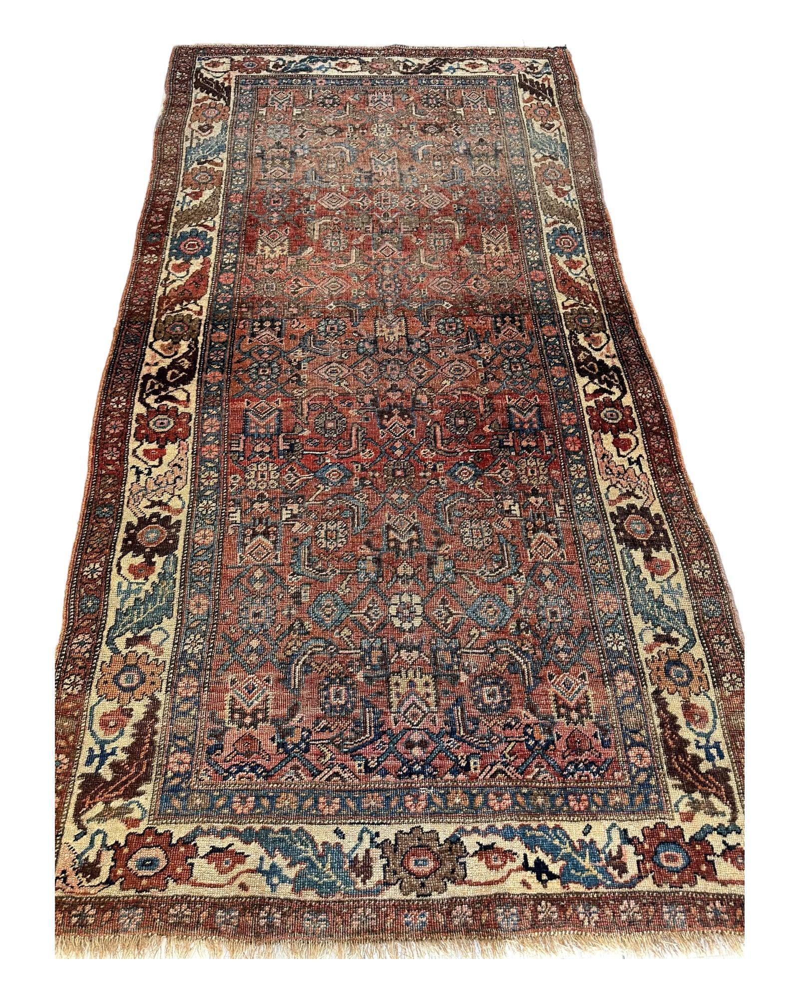 Antique Late 19th Century Persian Kurdish Gholtogh Rug 4 x 7 by Rugistan - product image 3 for Resin Society