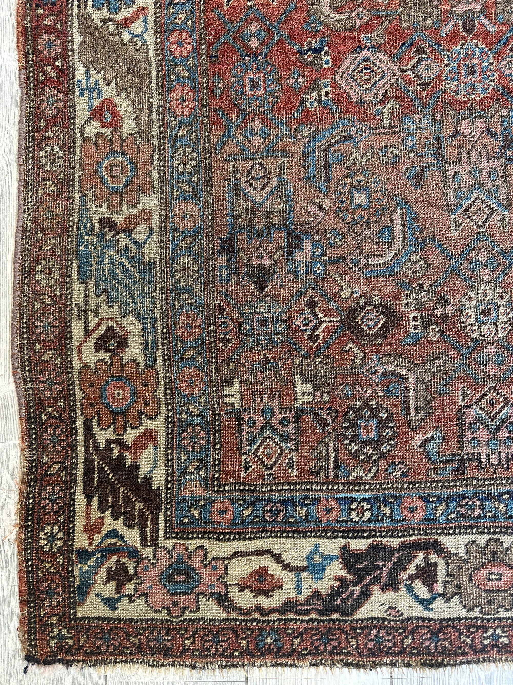 Antique Late 19th Century Persian Kurdish Gholtogh Rug 4 x 7 by Rugistan - product image 5 for Resin Society