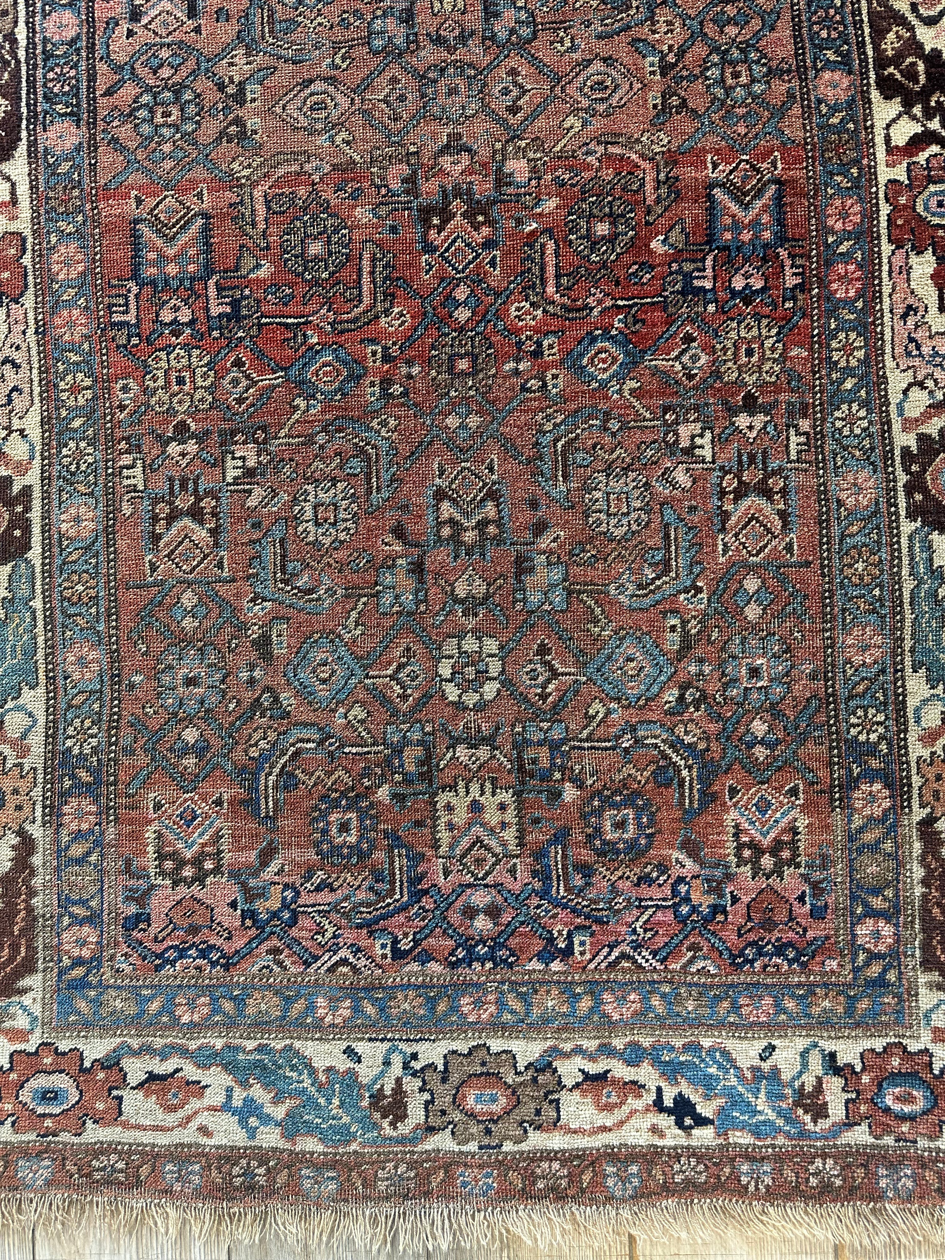 Antique Late 19th Century Persian Kurdish Gholtogh Rug 4 x 7 by Rugistan - product image 6 for Resin Society