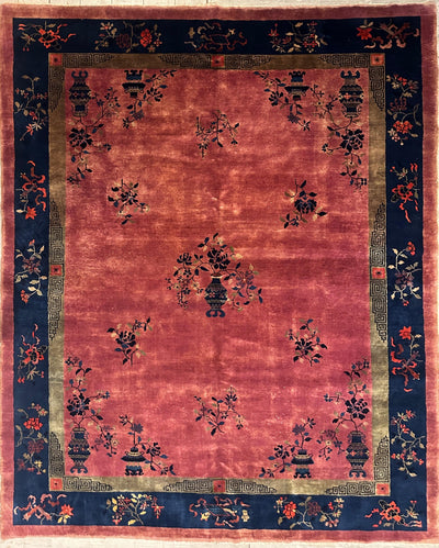 Antique Nicholas Chinese Art Deco Rug - 8'2" X 9'9" by Rugistan - main product image for Resin Society