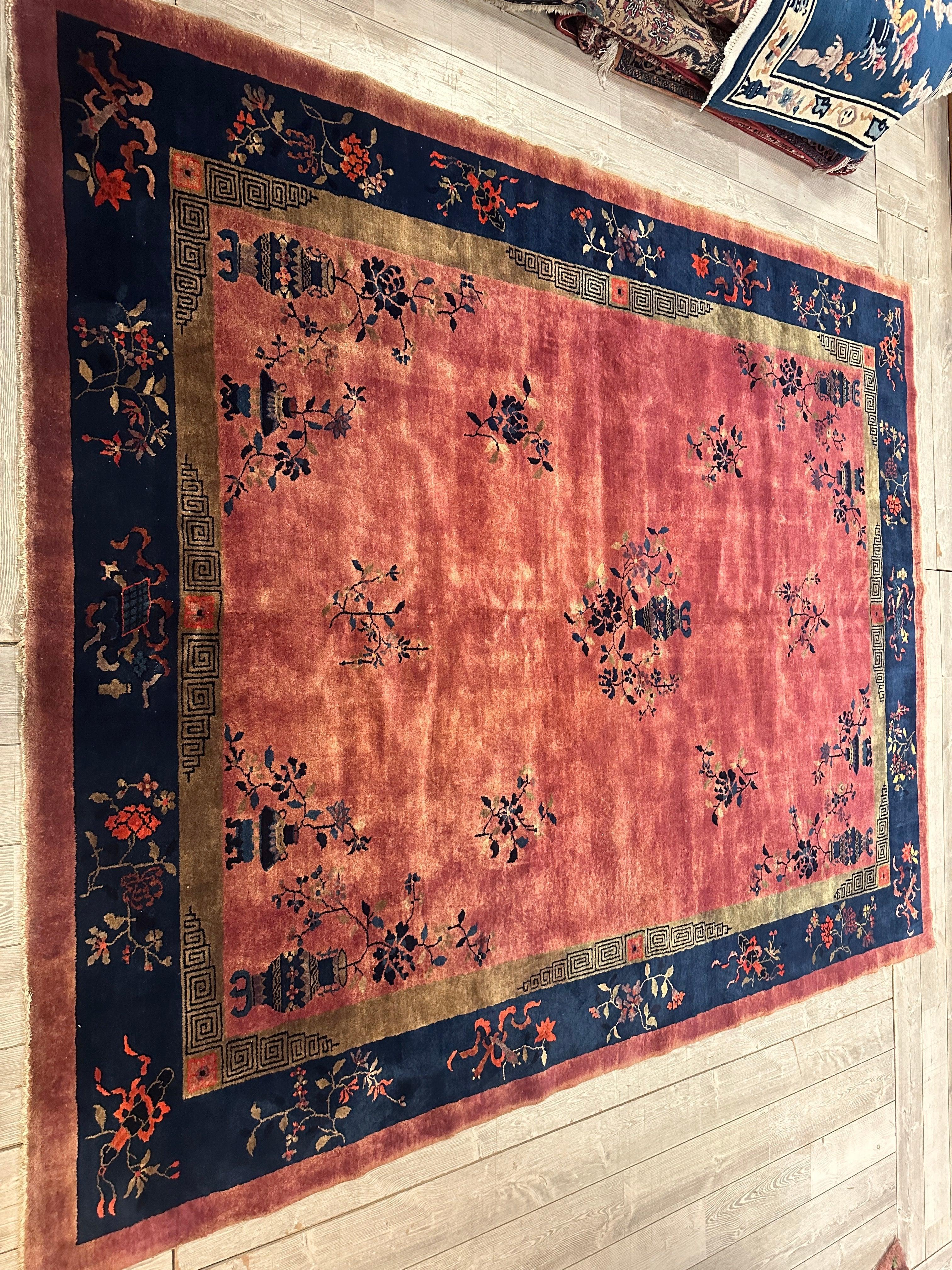 Antique Nicholas Chinese Art Deco Rug - 8'2" X 9'9" by Rugistan - product image 12 for Resin Society