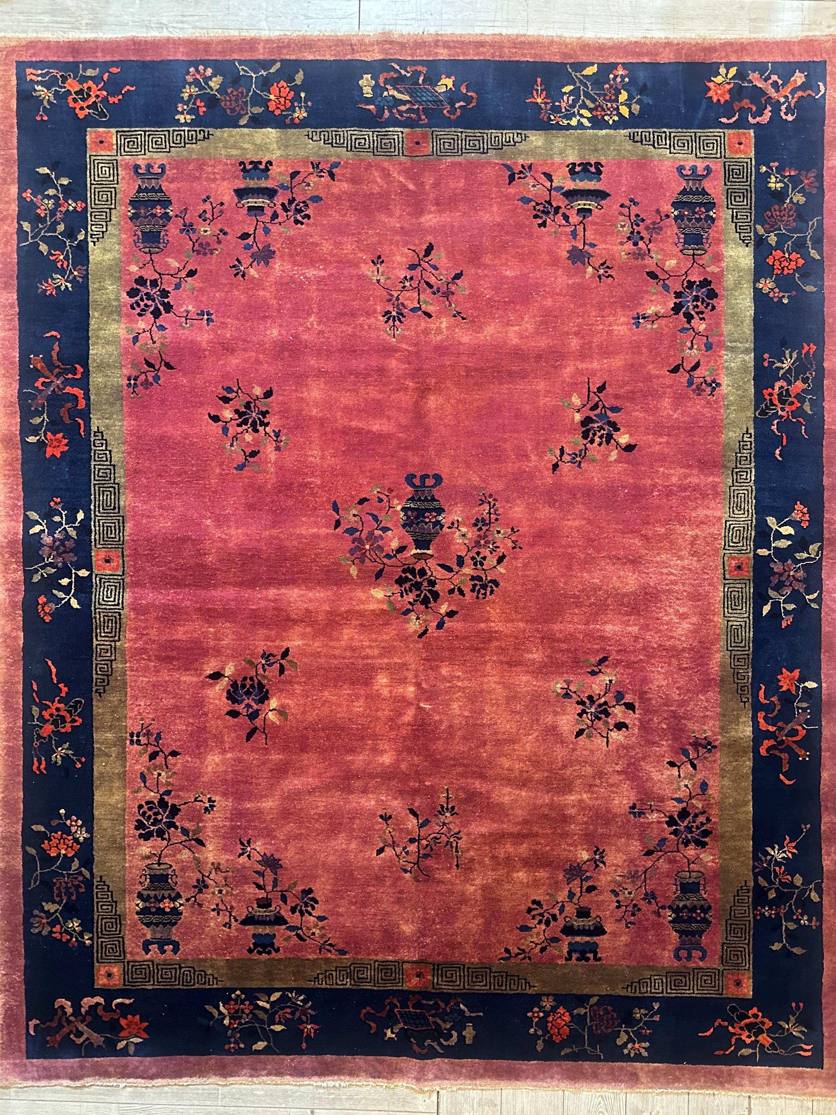 Antique Nicholas Chinese Art Deco Rug - 8'2" X 9'9" by Rugistan - product image 2 for Resin Society