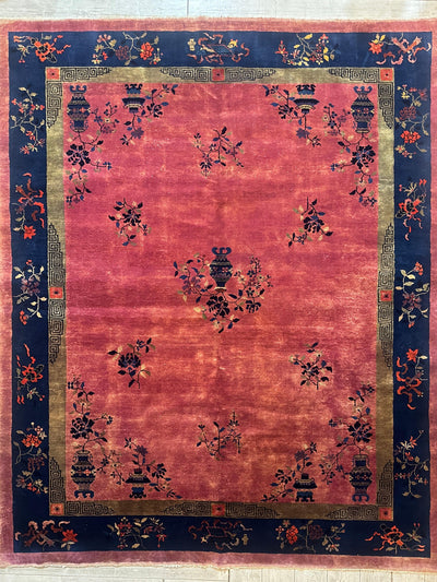 Antique Nicholas Chinese Art Deco Rug - 8'2" X 9'9" by Rugistan - product image 2 for Resin Society