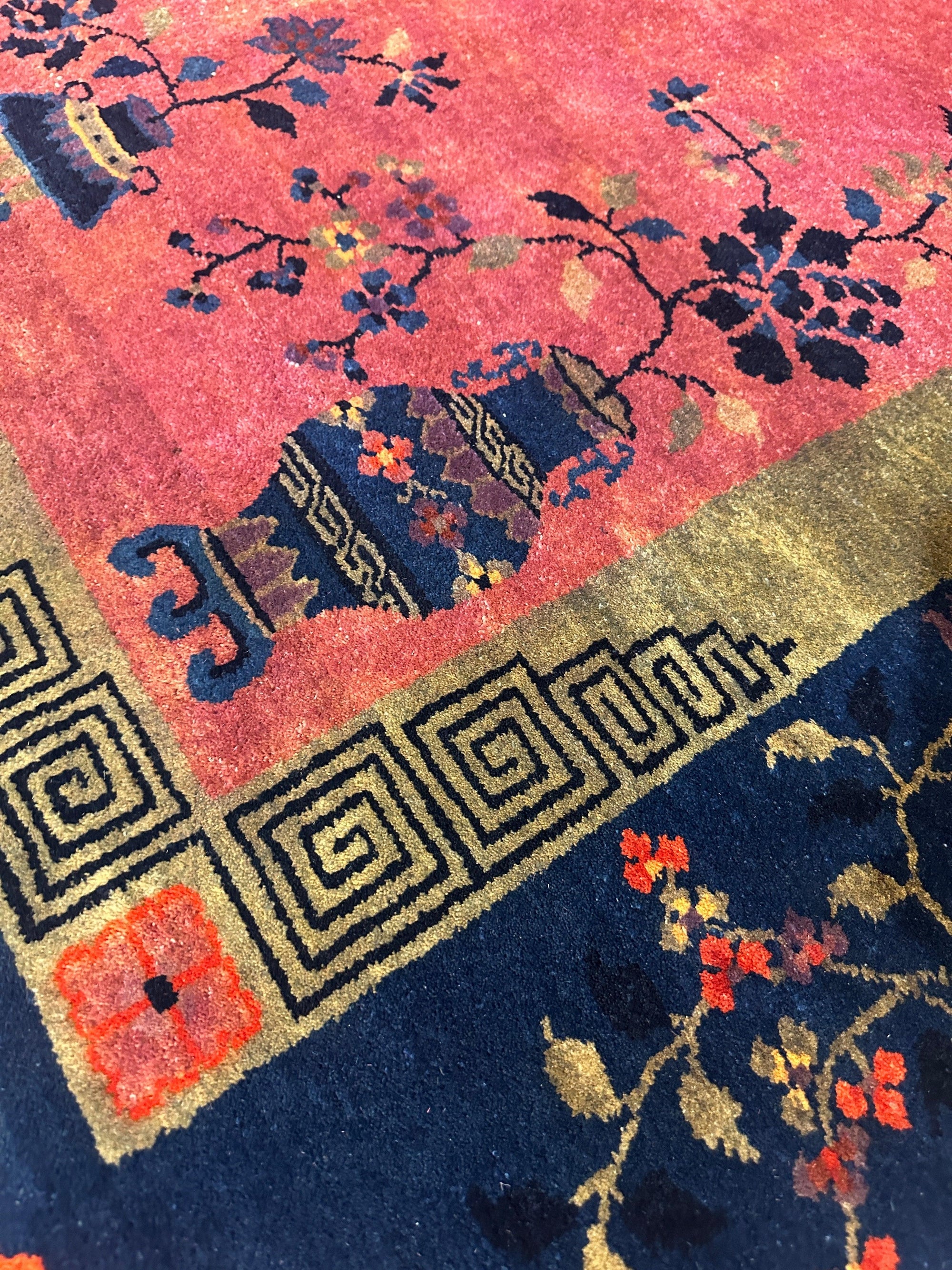 Antique Nicholas Chinese Art Deco Rug - 8'2" X 9'9" by Rugistan - product image 3 for Resin Society