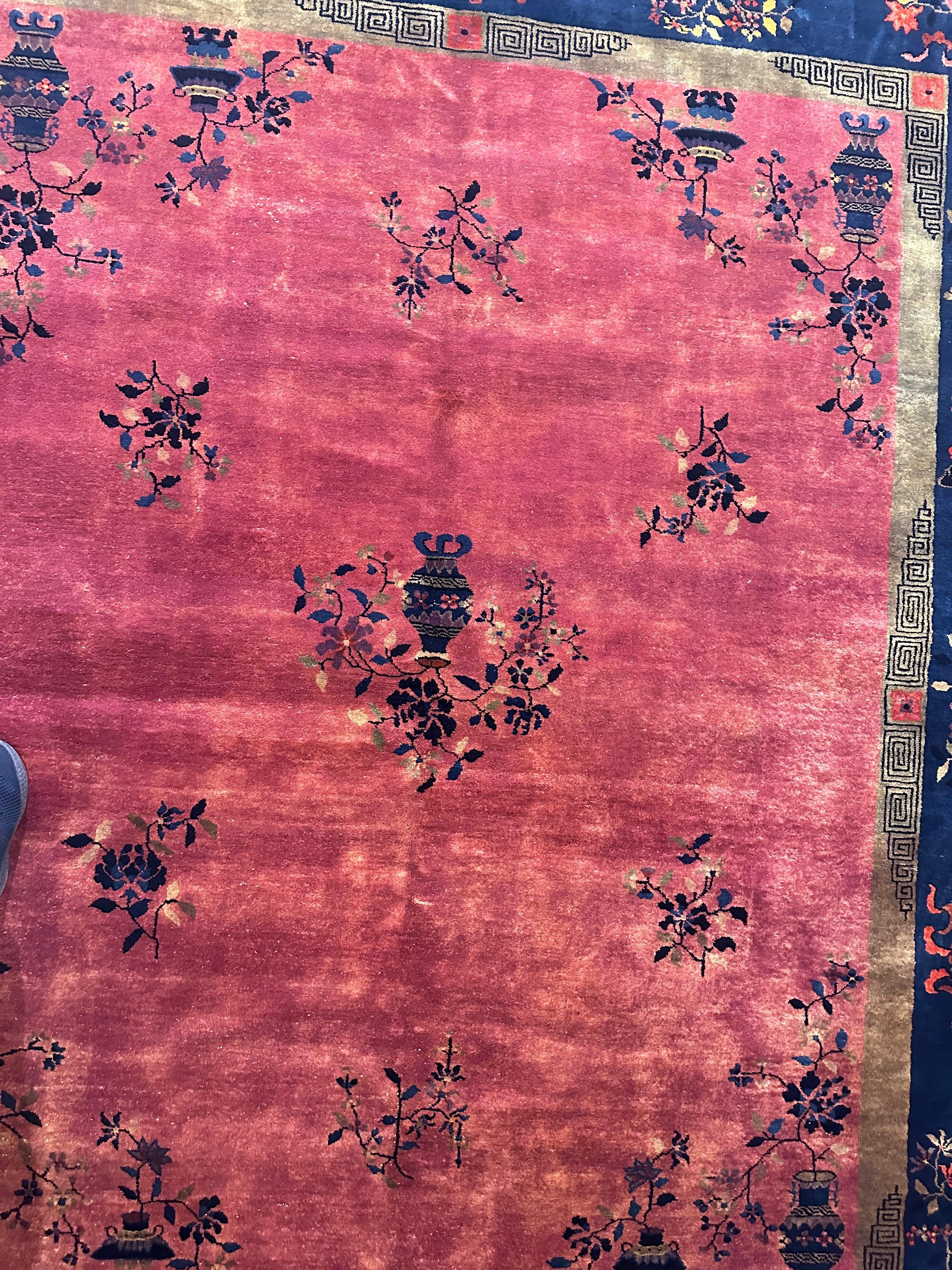 Antique Nicholas Chinese Art Deco Rug - 8'2" X 9'9" by Rugistan - product image 5 for Resin Society