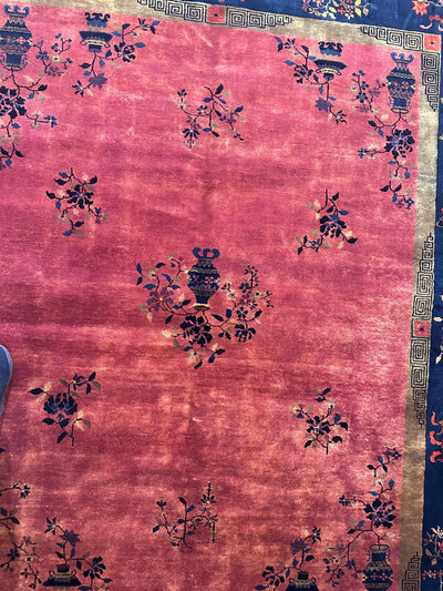 Antique Nicholas Chinese Art Deco Rug - 8'2" X 9'9" by Rugistan - product image 5 for Resin Society