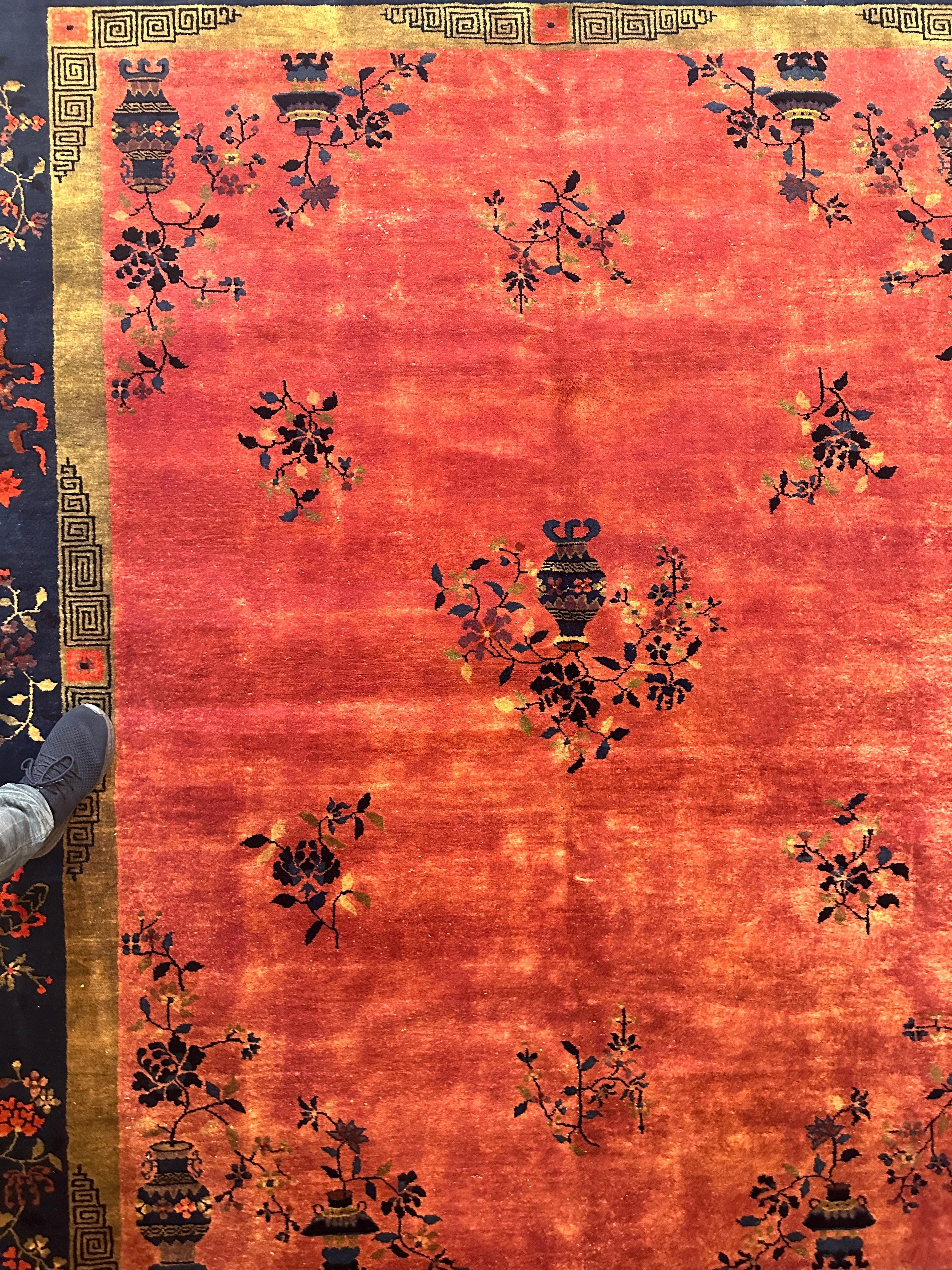 Antique Nicholas Chinese Art Deco Rug - 8'2" X 9'9" by Rugistan - product image 6 for Resin Society