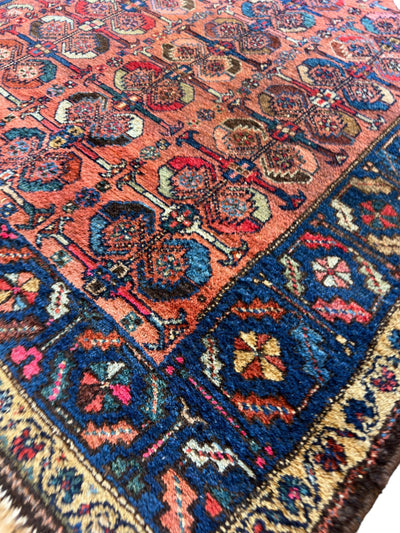 Antique One of Kind Persian Hamedan Enjelas Rug 3’11” x 4’4” by Rugistan - product image 2 for Resin Society