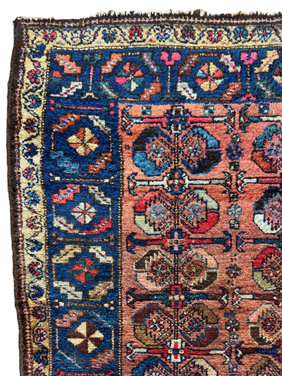 Antique One of Kind Persian Hamedan Enjelas Rug 3’11” x 4’4” by Rugistan - product image 3 for Resin Society