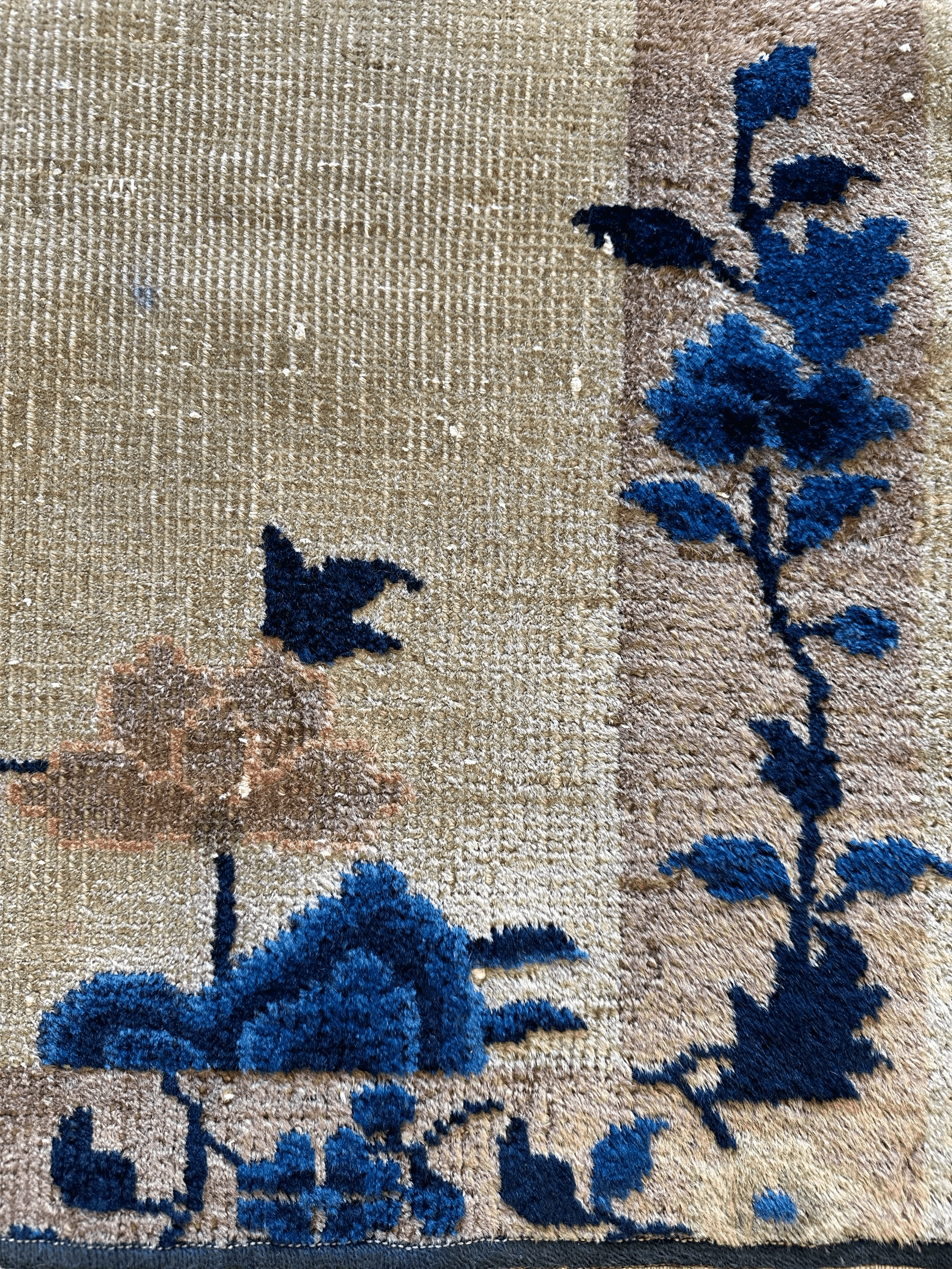 Antique Small Art Deco Chinese Rug 24” x 30” by Rugistan - main product image for Resin Society