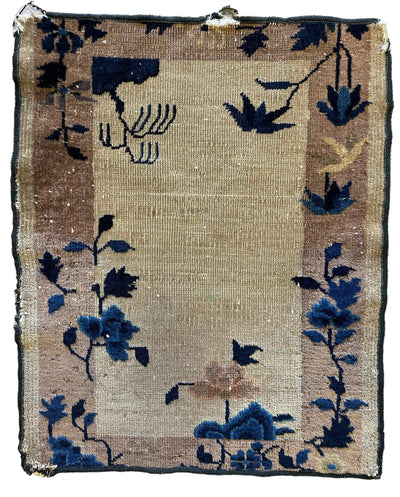 Antique Small Art Deco Chinese Rug 24” x 30” by Rugistan - product image 3 for Resin Society