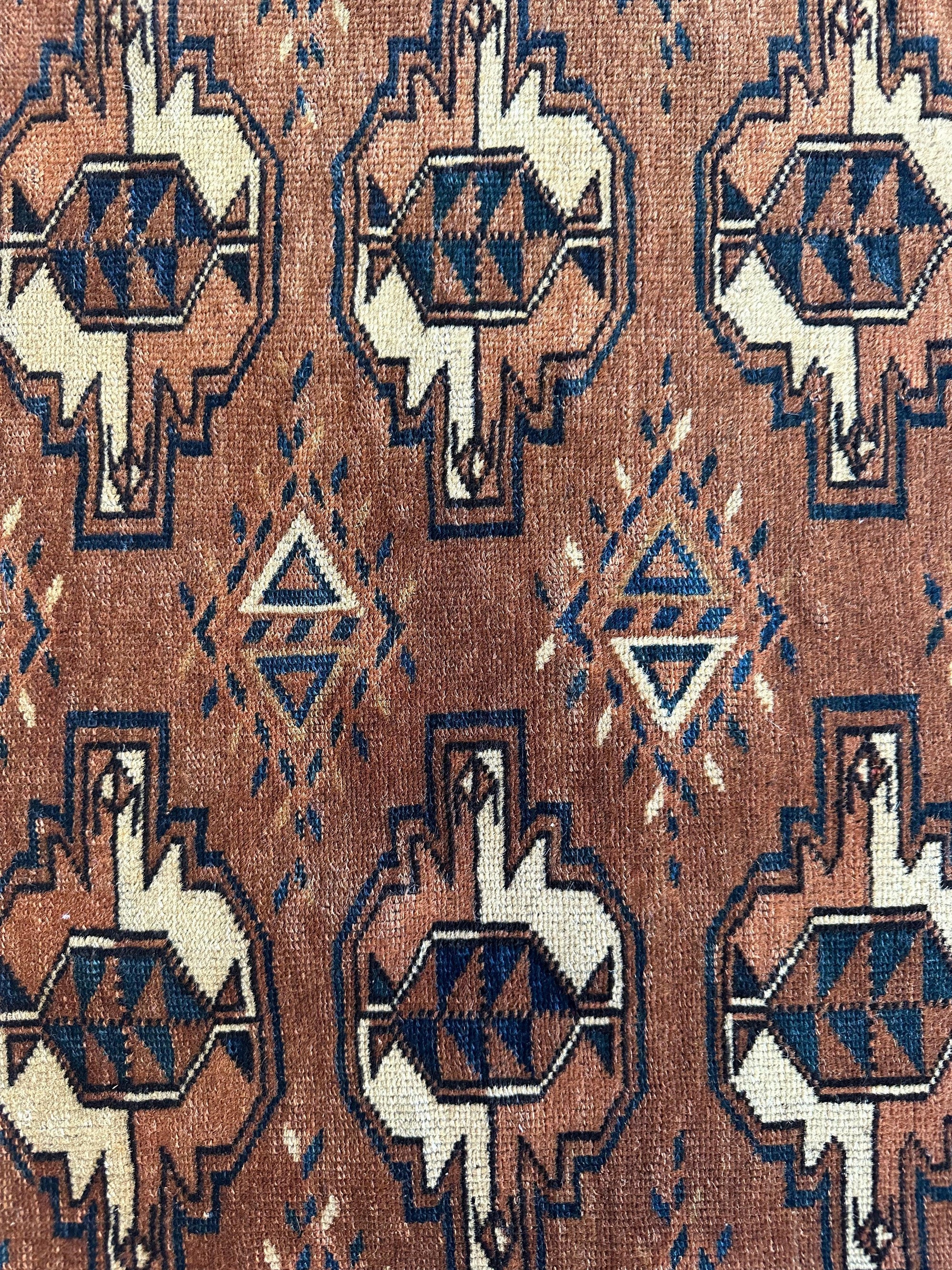 Antique Tekke Yomud Yomut Saryk Chuval Rug Bag Face by Rugistan - product image 4 for Resin Society