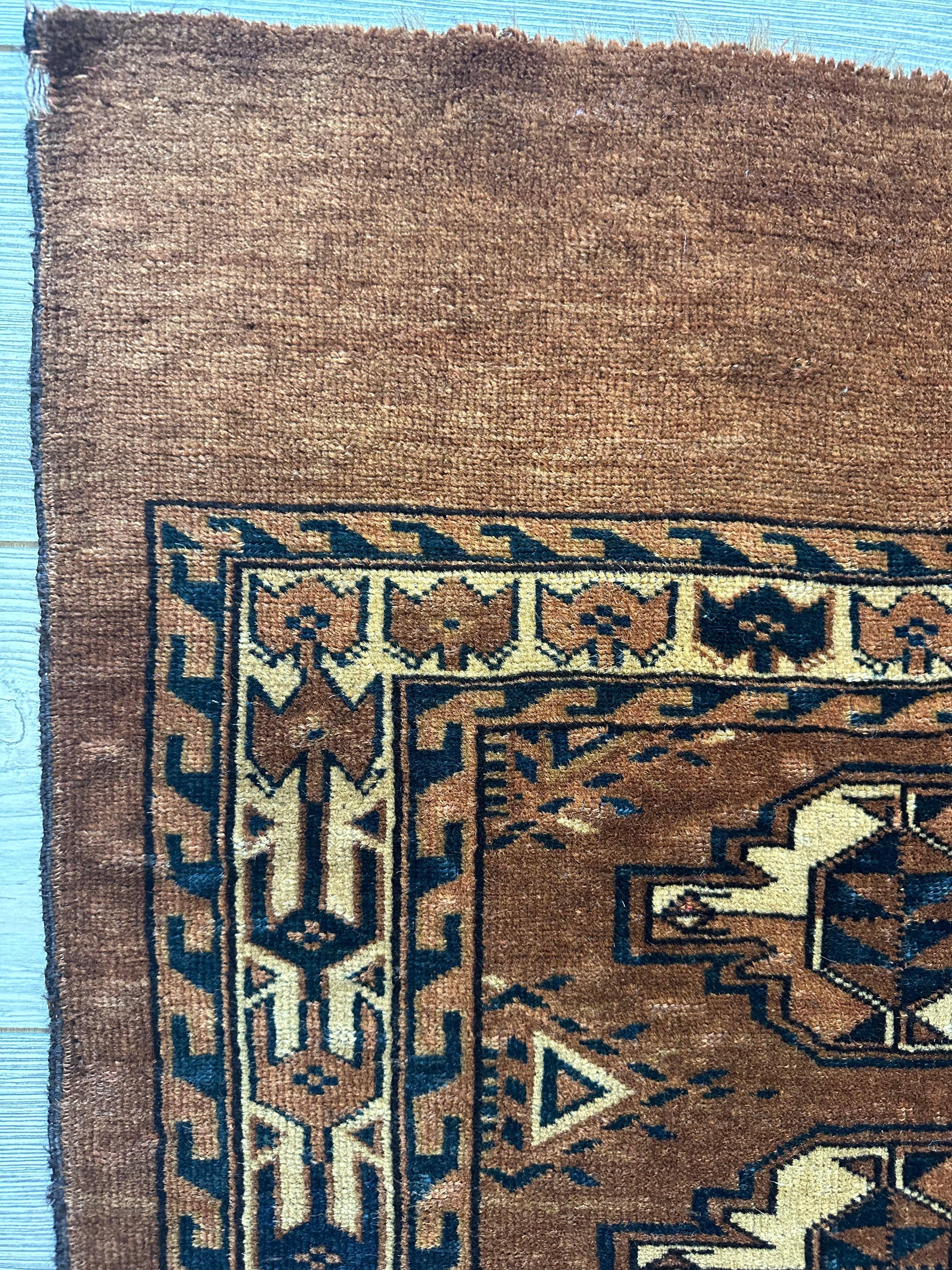 Antique Tekke Yomud Yomut Saryk Chuval Rug Bag Face by Rugistan - product image 9 for Resin Society