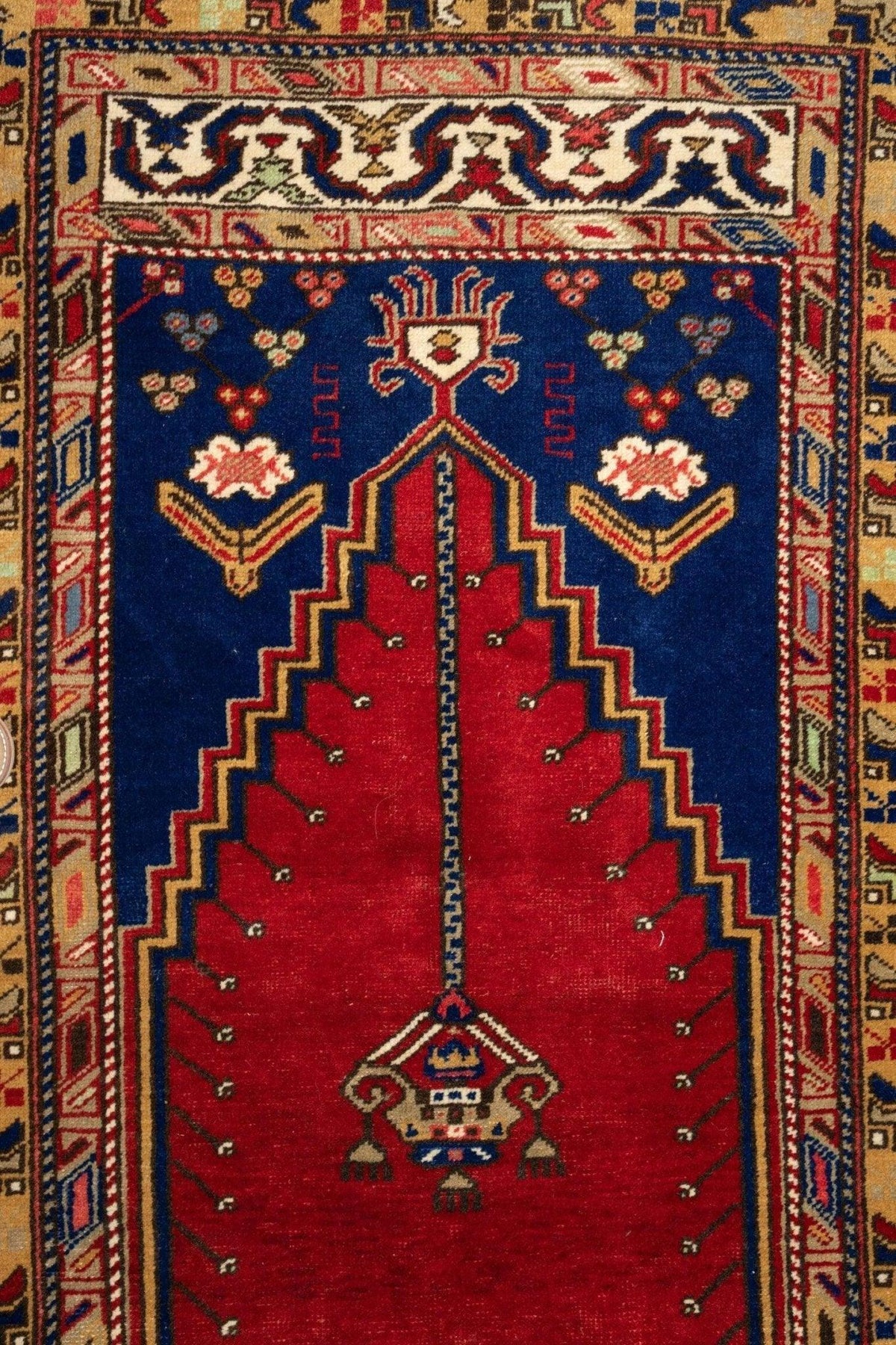 Vintage Turkish Wool Prayer Rug 4x6 by Rugistan - product image 2 for Resin Society
