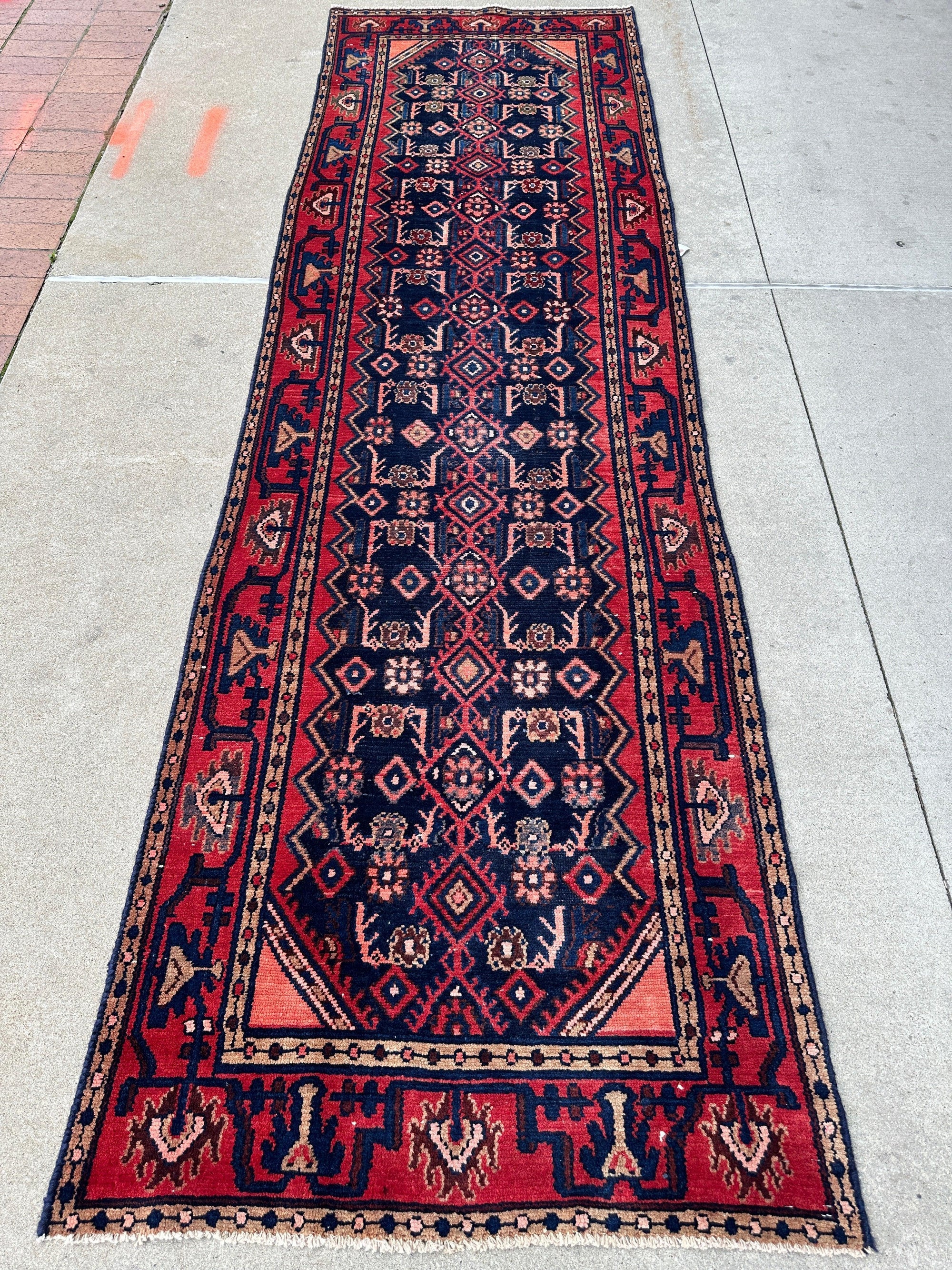 Antique Vegetable Dye Malayer Persian Runner Rug 3x10’4” by Rugistan - product image 12 for Resin Society