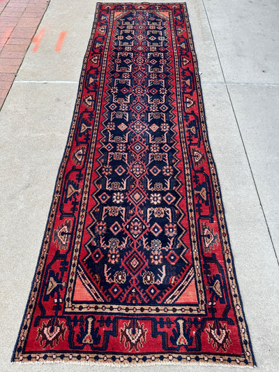 Antique Vegetable Dye Malayer Persian Runner Rug 3x10’4” by Rugistan - product image 12 for Resin Society