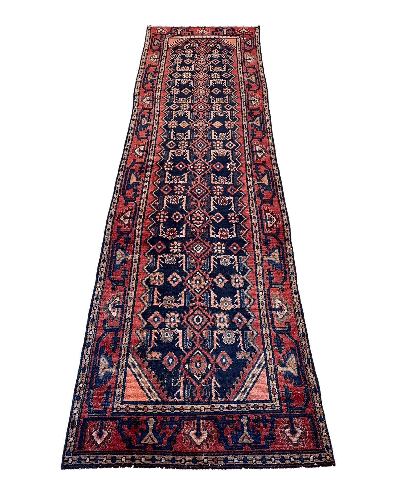 Antique Vegetable Dye Malayer Persian Runner Rug 3x10’4” by Rugistan - product image 2 for Resin Society