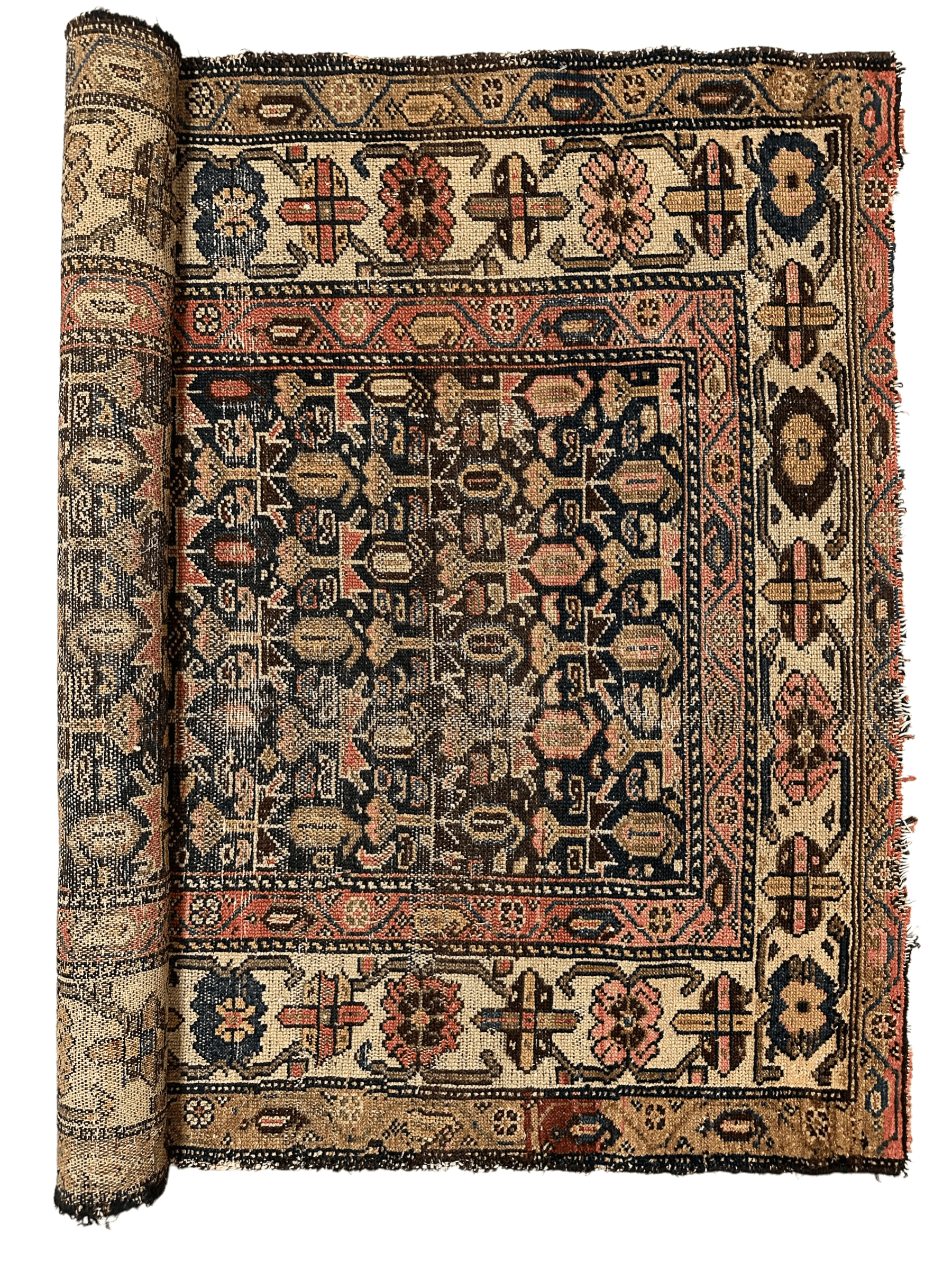 Antique Worn Late 19th Century Persian Rug 3’3” x 6’ by Rugistan - main product image for Resin Society