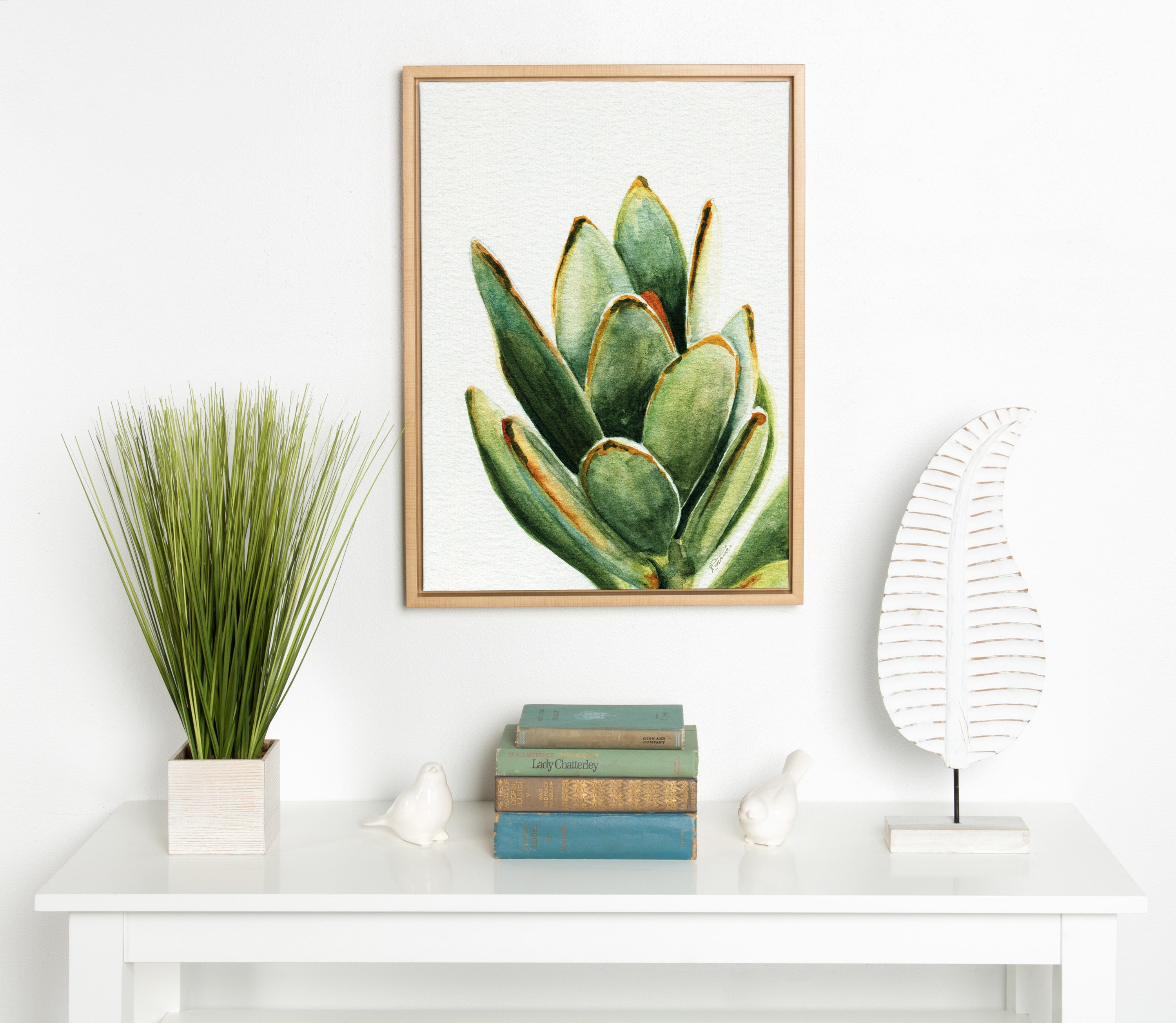 Sylvie Succulent 18 Framed Canvas by kateandlaurel - product image 9 for Resin Society